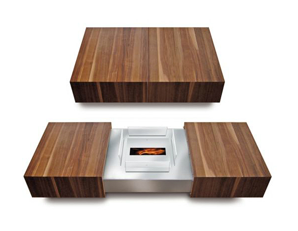 Modern Matchbox Coffee Table By Schulte Design Conceals Ethanol ...