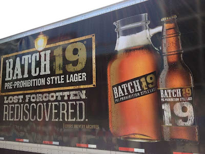 Beer truck with Batch 19 pre-Prohibition flavor ad