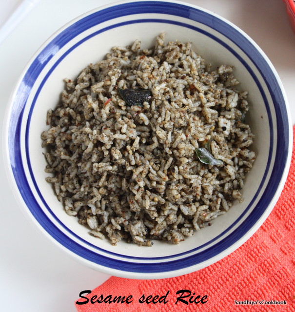 Sandhiya's Cookbook Ellu Satham Sesame Rice Sesame Seed Rice