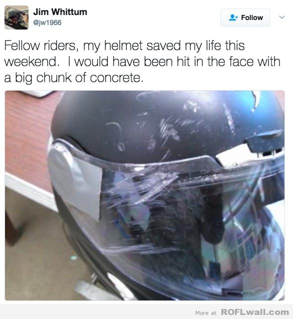 10 Photos That Prove Helmets Save Lives ROFLwall