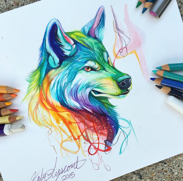 Gambar Keren Kreatif dan Menarik dengan Menggunakan Pensil Warna
