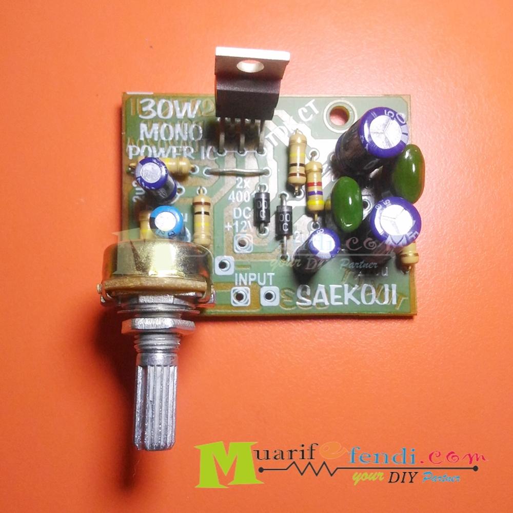 JUAL KIT Power Amplifier 30Watt ic 2030A SAEKOJI Your Diy Partner