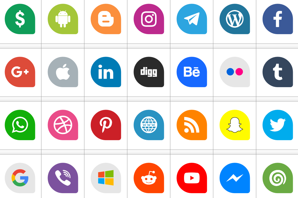 Download Font Icons Social Media 13 font ttf otf 120 #icons elharrak #fonts #font #icon font #logos font #logo font #socialmedia #color 2019