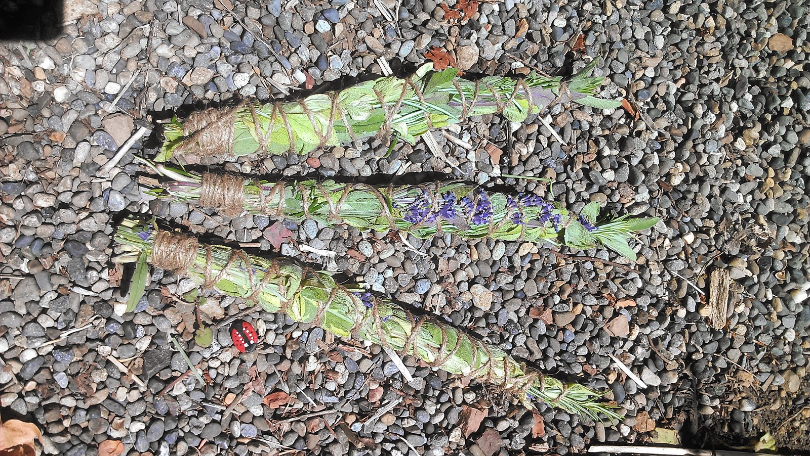 homemade sage smudge stick