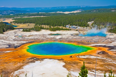 Yellowstone Ulusal Parkı'nın Göz Bebeği ; Grand Prismatik Springs (Büyük Prizmatik Kaplıca Gölü)