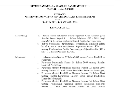 Contoh Sk Osn Sd 2018 Guru Ilmu Sosial