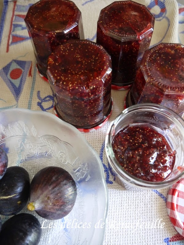 Confiture de figues, citron vert éclats de noix