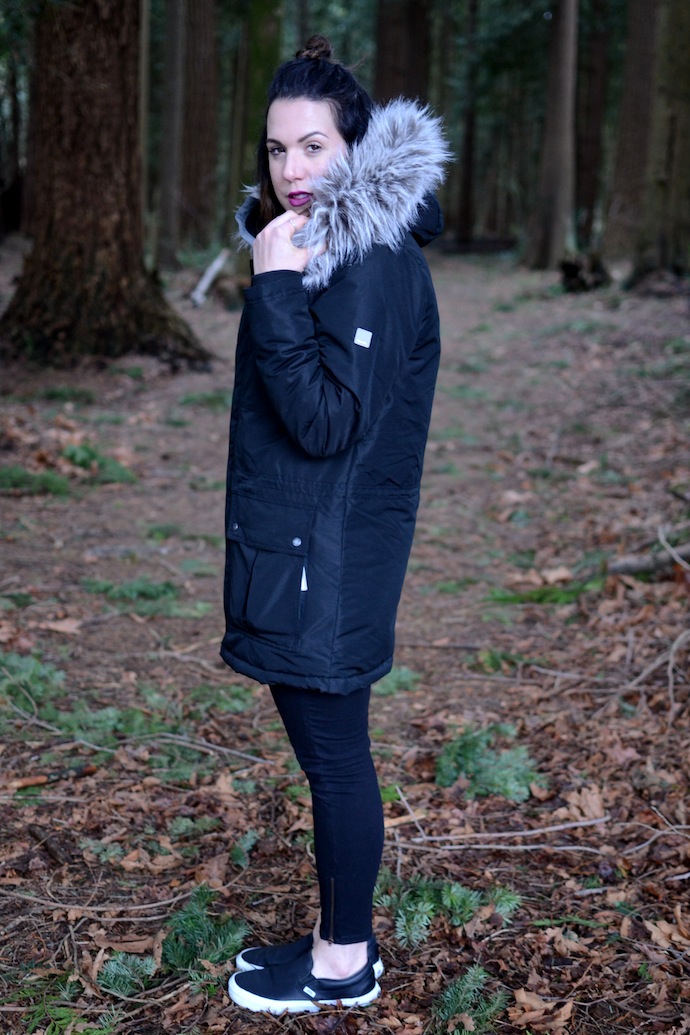 Bench Sizzle Zip Thru parka Vancouver fashion blogger Covet and Acquire