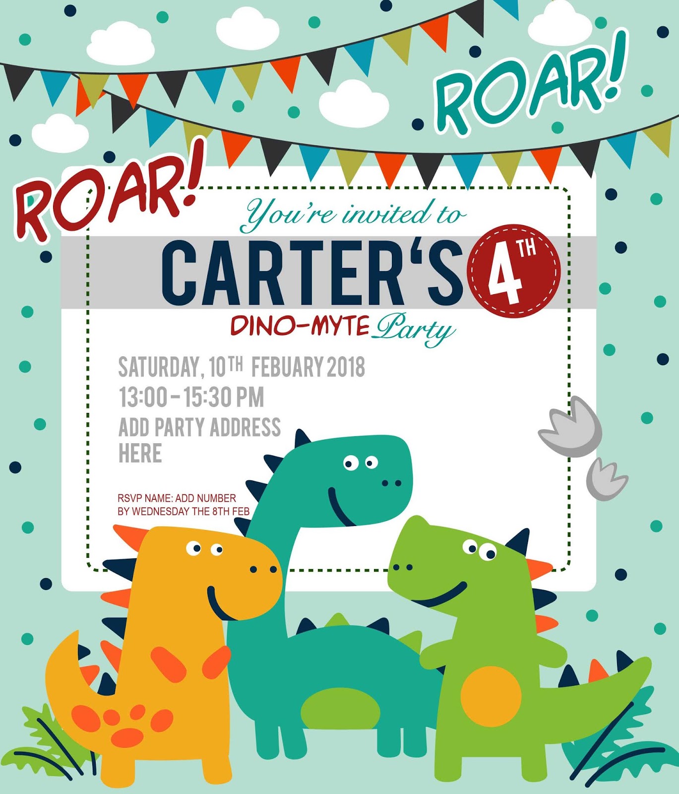 Printable Dinosaur Birthday Invitations Free Printable Dinosaur Printable Dinosaur Birthday Invitations Free Printable Dinosaur