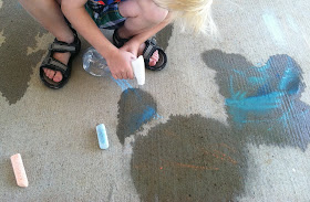 Spraying Water on Chalk Drawing (Brick by Brick)