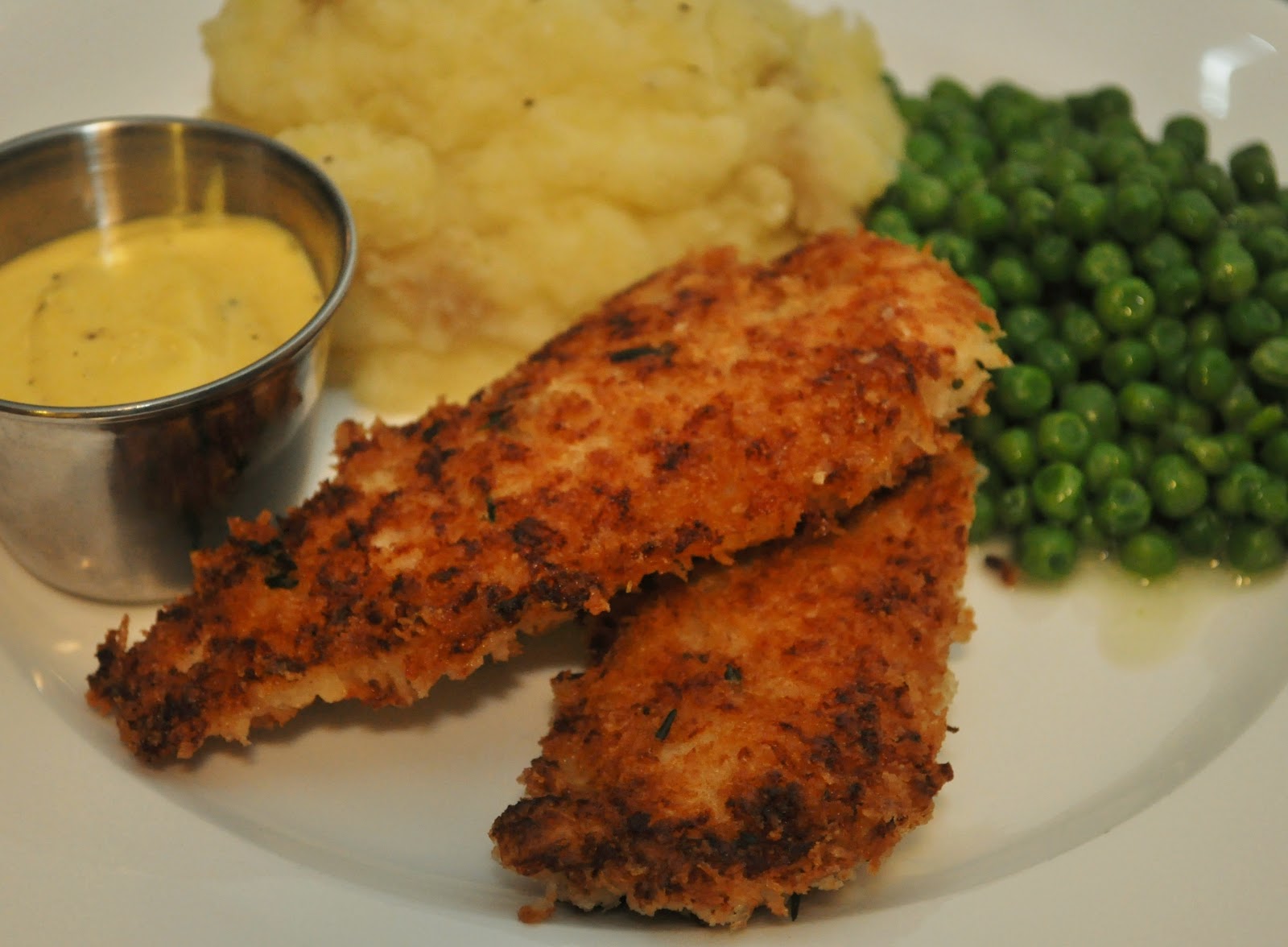 My Tiny Oven Crispy Buttermilk Chicken Fingers with Honey Mustard Dip