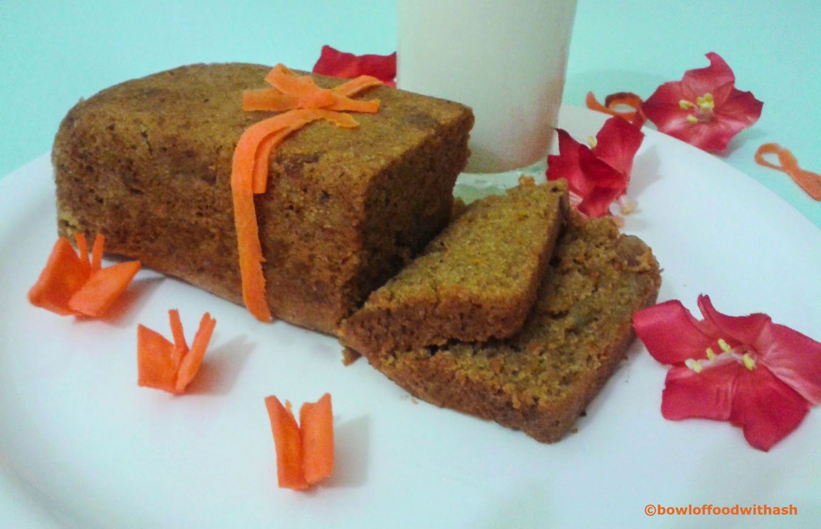 Eggless Carrot Cake 