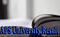 APS University Result 2017 Under Graduate and Post Graduate apsurewa.ac.in अप्स यूनिवर्सिटी रिजल्ट २०१७