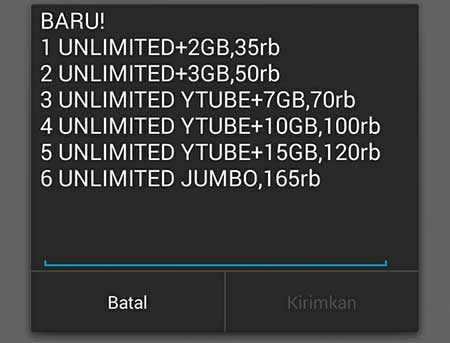Cara Daftar Paket Unlimited Im3 Lewat Sms Daftar Ini