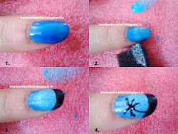 nail sponge dark tree colors combination