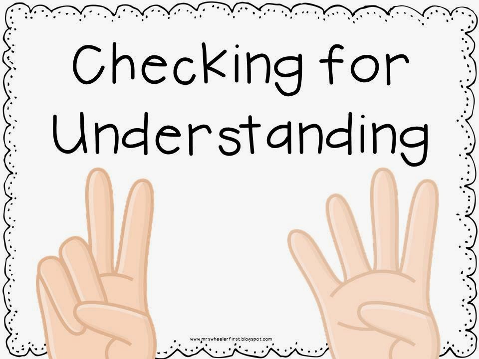 Mrs Wheelers First Grade Tidbits Checking For Understanding