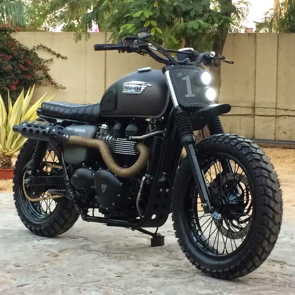 triumph bonneville scrambler custom