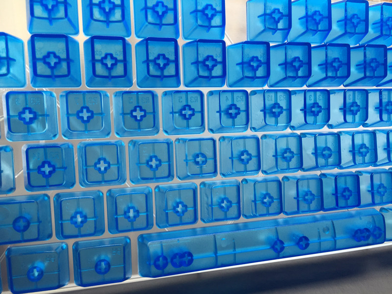 Altkey 104 Keys ABS Translucent keycap Blank Keycaps set For OEM