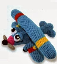 PATRON GRATIS AVION AMIGURUMI