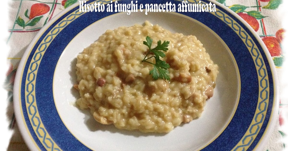 Golosona Risotto ai funghi e pancetta affumicata
