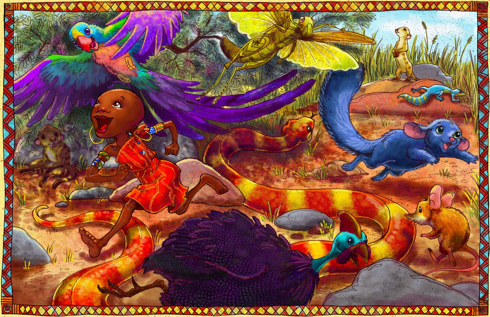 çizgili masallar: Alice's Wonderful Adventures in Africa by Erin Taylor