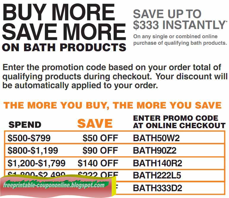 Home depot discount coupons