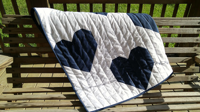 Heart quilt for Dallas