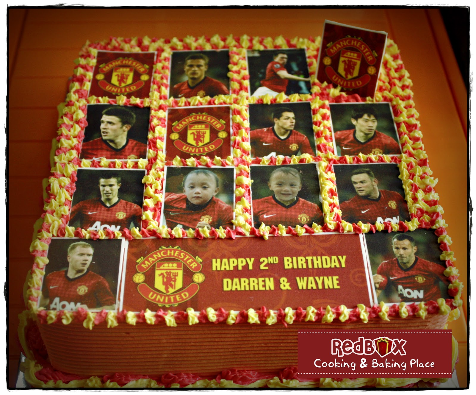 Vini Cakery Manchester United Cake for Darren & Wayne
