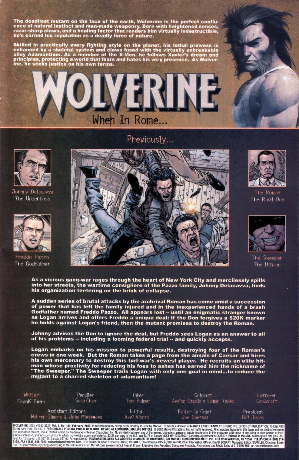 Read online Wolverine (1988) comic -  Issue #184 - 2