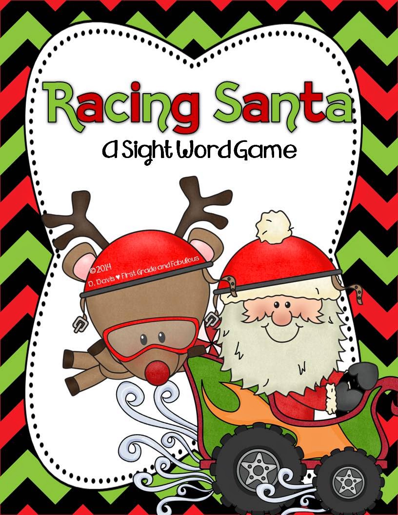  Racing Sight Sight Word Game Freebie-First Grade and Fabulous