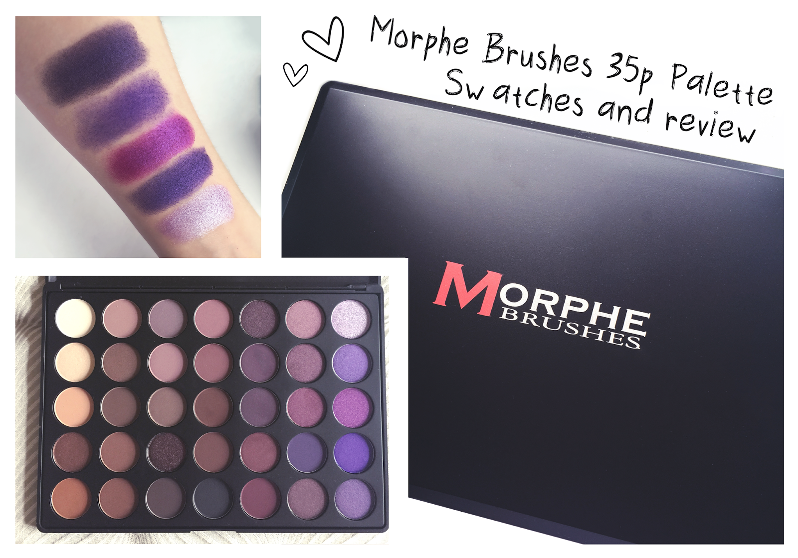 Today I will be showing and talking breifly about the Morphe 35P Plum Palet...