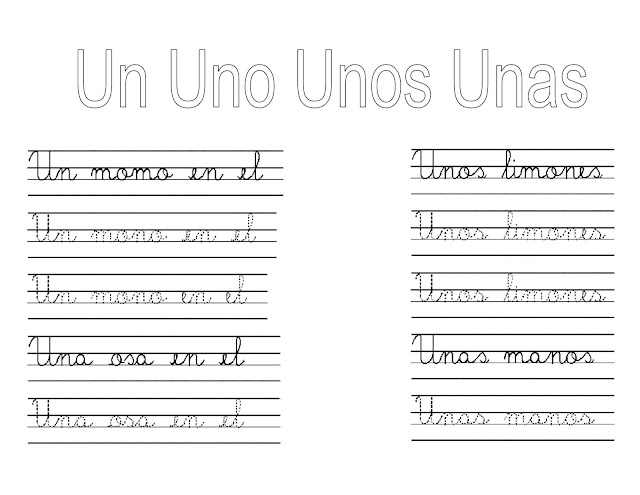 Mi Cuaderno de Caligrafia 1. - Atividades de Caligrafia