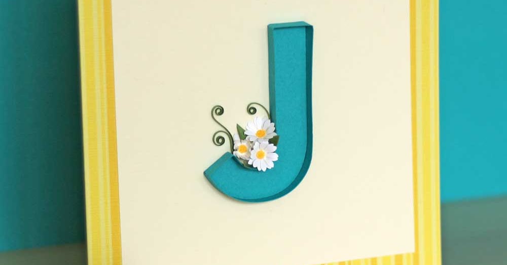 to Paper Zen Cecelia Louie Quilling Letter J with a Color