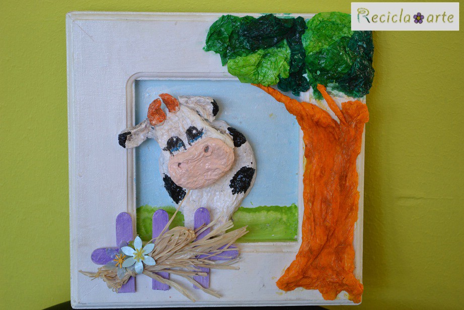 Manualidades Recicla Arte: Cuadros con material reciclado