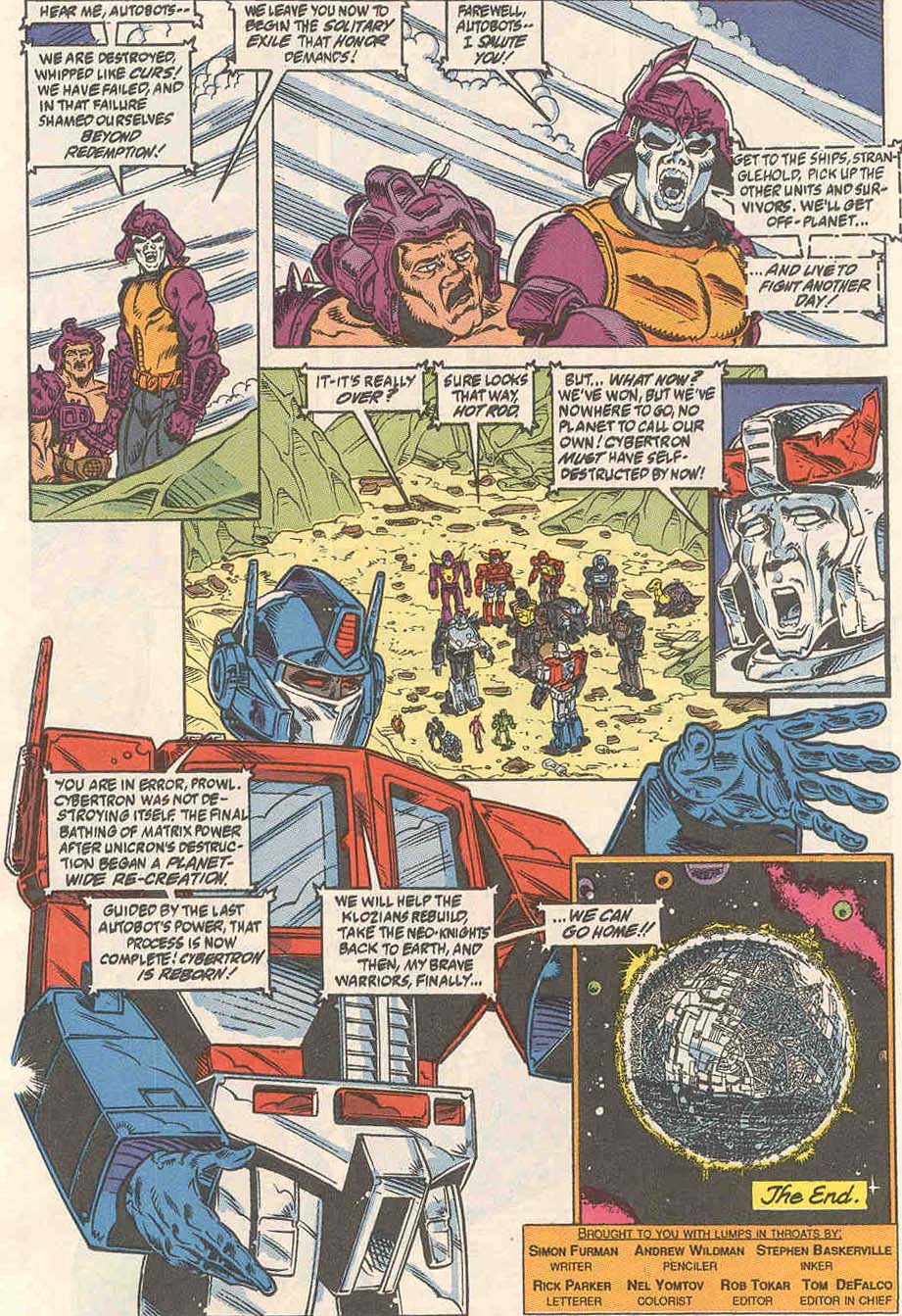 Read online The Transformers (1984) comic -  Issue #80 - 23