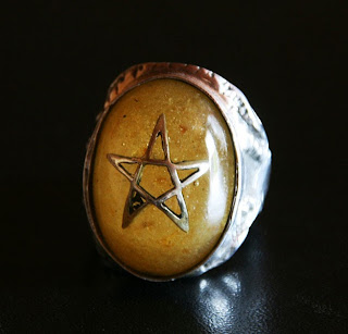 old amber angel heart ring by alex streeter 09