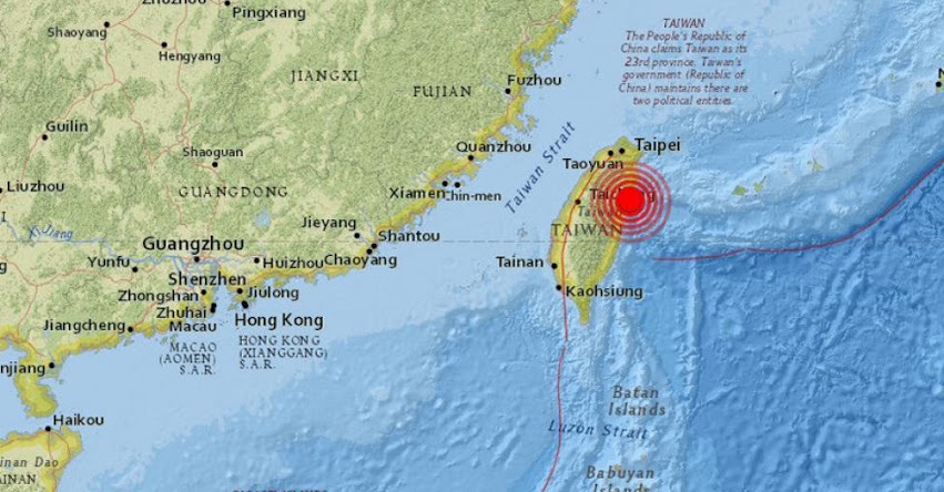 TERREMOTO EN TAIWAN - CHINA de magnitud 6,4 - Alerta de Tsunami (Hoy Martes 6 Febrero 2018) Sismo Temblor EPICENTRO - Hualien - USGS TERREMOTO EN TAIWAN - CHINA de magnitud 6,4 - Alerta de Tsunami (Hoy Martes 6 Febrero 2018) Sismo Temblor EPICENTRO - Hualien - USGS
