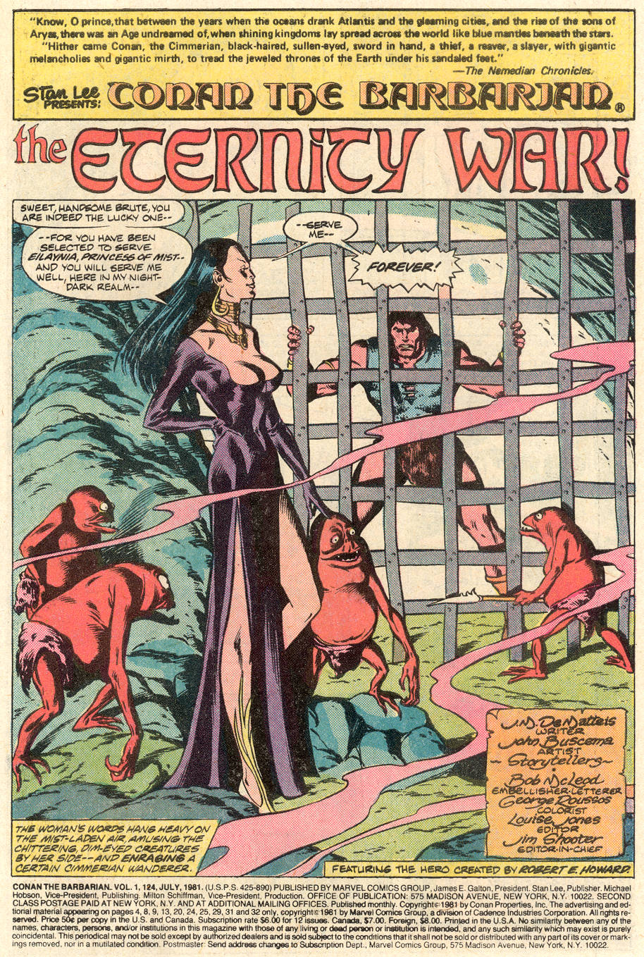 Read online Conan the Barbarian (1970) comic -  Issue #124 - 2