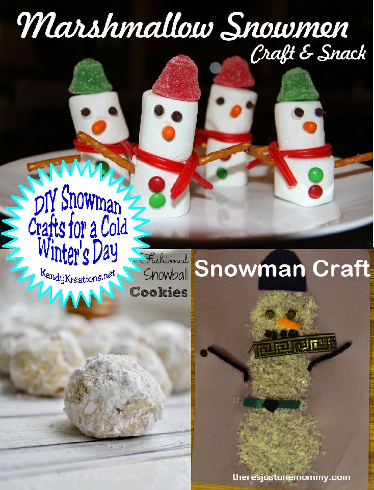 Enjoy some fun snowman crafts to DIY during the winter weather this week as we share lots of fun, new projects at this week's Dare to Share Saturday linky party!