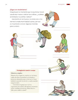 Apoyo Primaria Ciencias Naturales 3er grado Bloque I Tema 1 Movimientos del cuerpo y prevención de lesiones