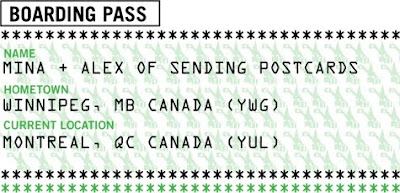 Boarding Pass – Sending Postcards | Prêt à VoyagerPrêt à Voyager