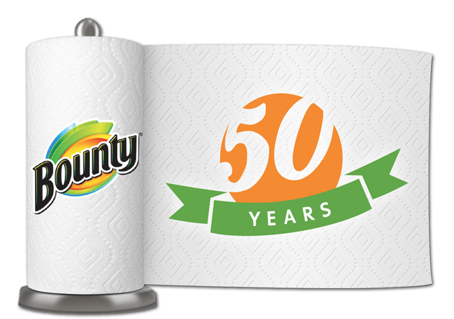 Bounty Celebrates 50 Years as America’s #QuickerPickerUpper