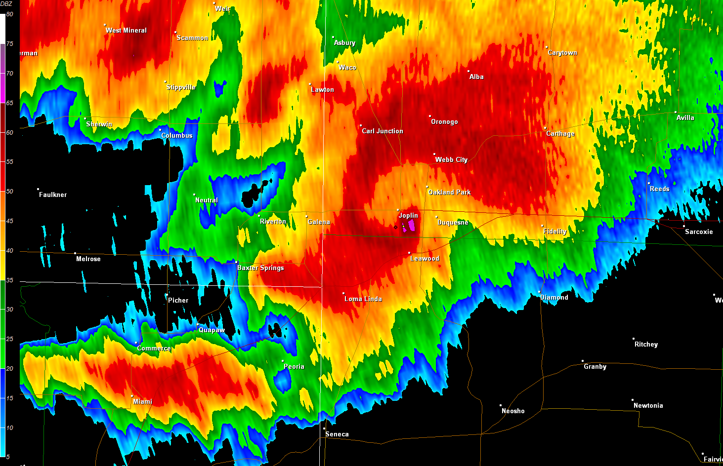 The Original Weather Blog Radar Imagery Associated with the Joplin