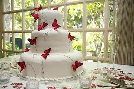 Martha Stewart Butterfly Garden Wedding Cake