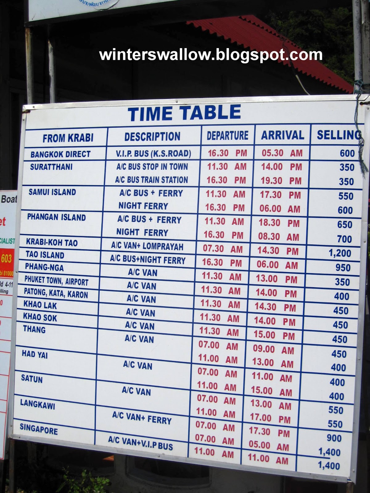 Julie S Travel Blog Krabi Airport To Railay Beach By Public Transport