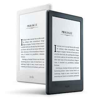 photo of two amazon kindles. one is white and the other is black.