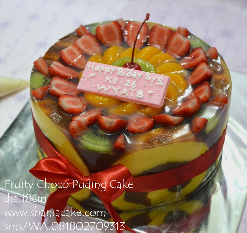 [Puding Cake Jogja] Fruity Choco Puding Cake Mba Susar Jogja Home