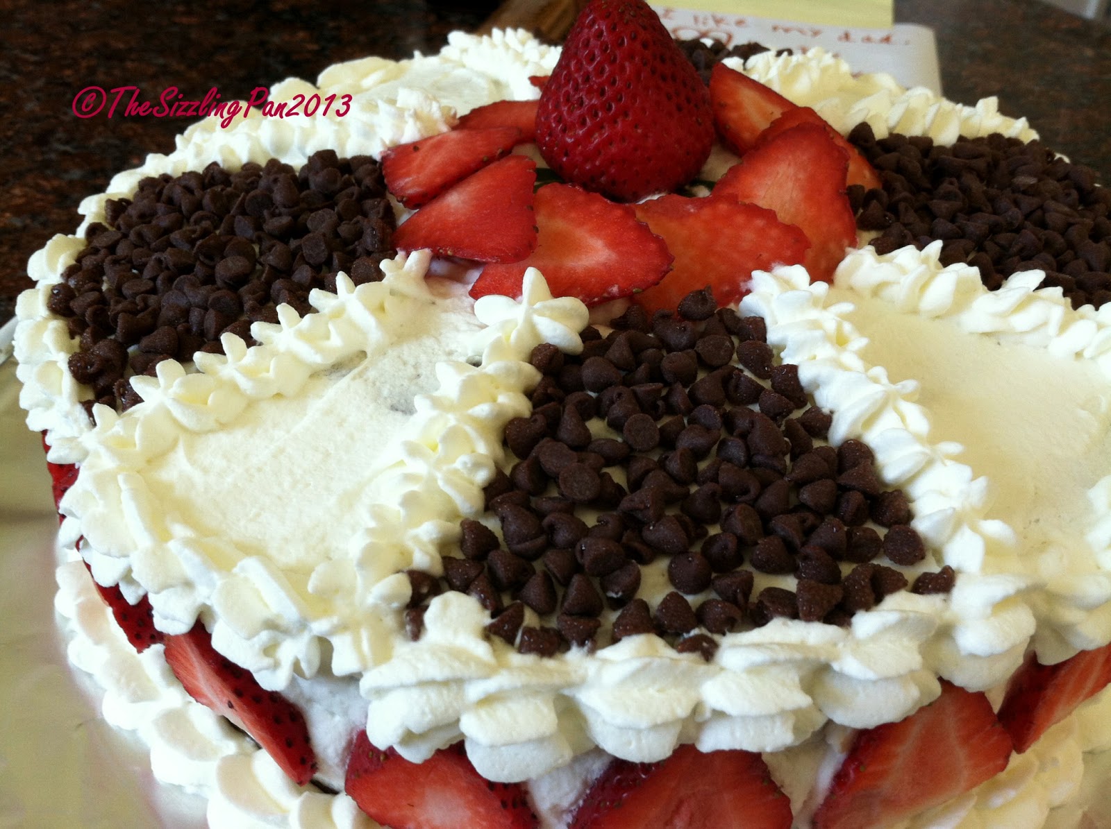 The Sizzling Pan Vanilla and Chocolate "Checkerboard" Cake with