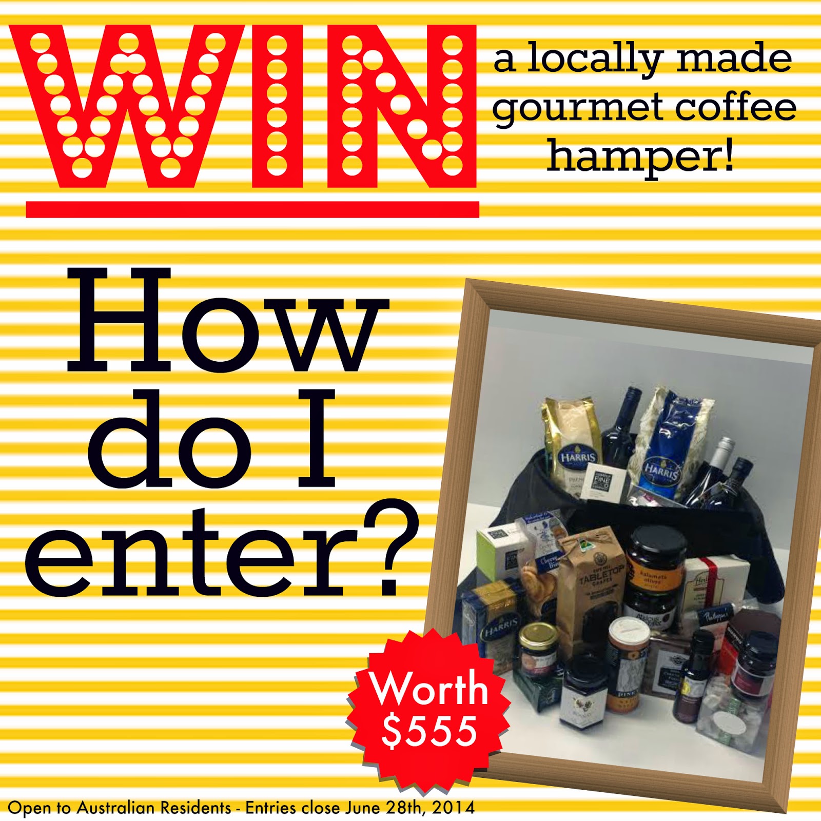 Win a Locally Made Gourmet Hamper from Harris Coffee 