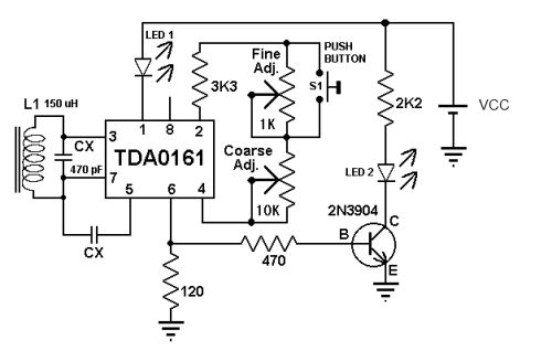 Electronic Circuit Diagram Electro Schematic Metal Detector Using